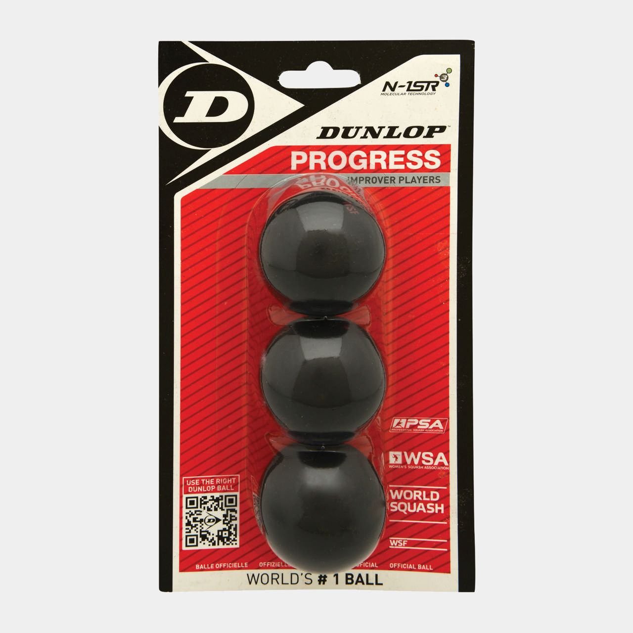Progress Squash Ball 3Ball Blister - single red dot