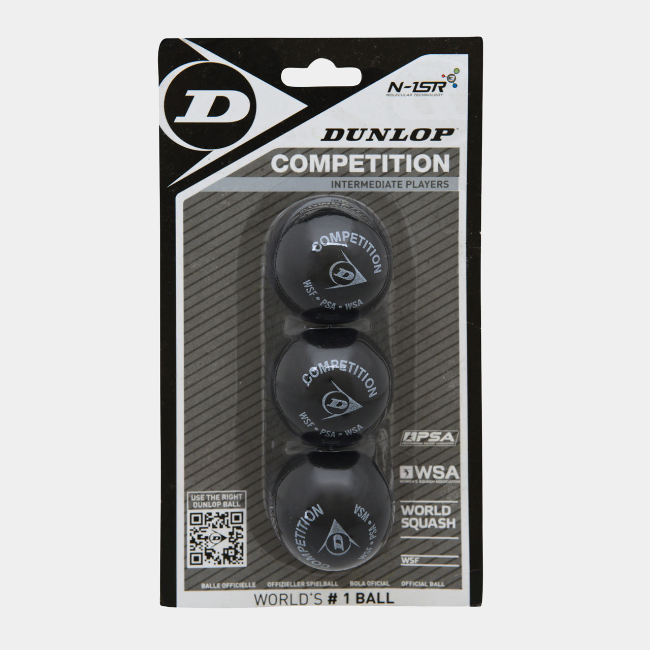 Competition Squash Ball 3Ball Blister - single Yellow dot