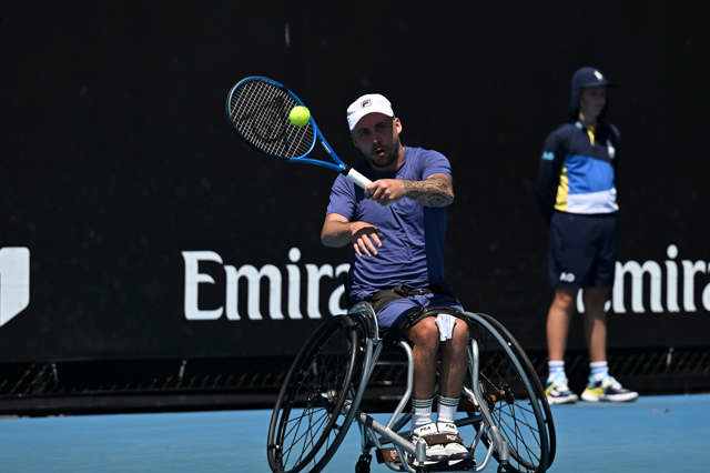 Andy Lapthorne Grand Slam Quads Doubles Win at AO