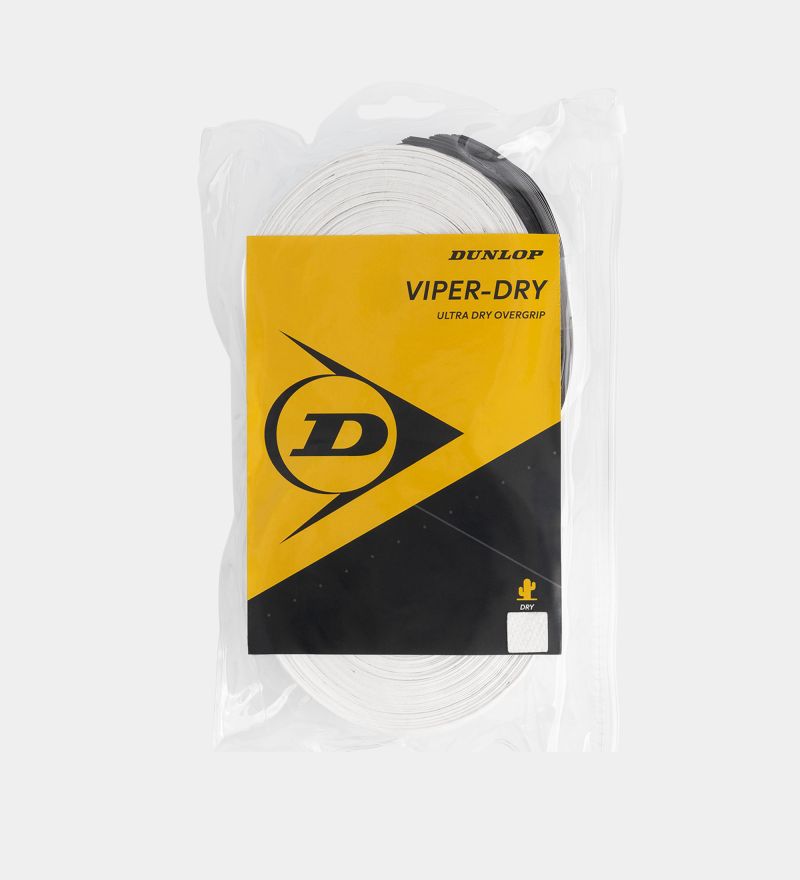 Dunlop Viper-Dry Grips de Tenis White 