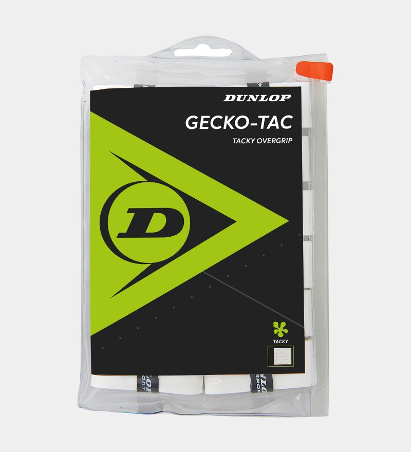 Dunlop D Tac Gecko-Tac Overgrip White 30Pcs Reel Tennisovergrip Griffband 30er 
